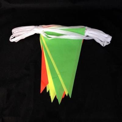 Multicoloured Hi-Vis Fabric Bunting