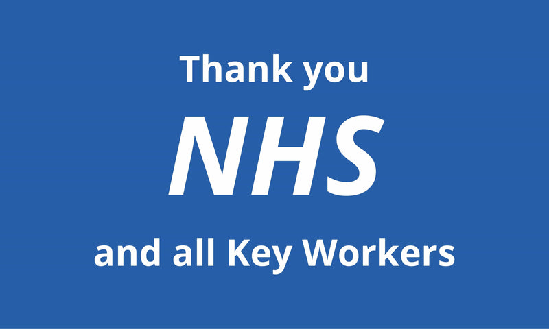 Thank you NHS and all Key Workers flag