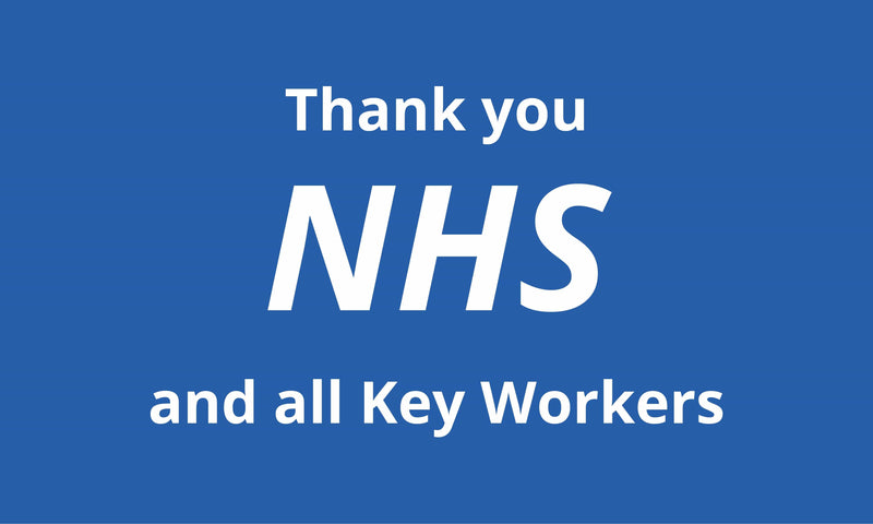 Thank you NHS and all Key Workers flag