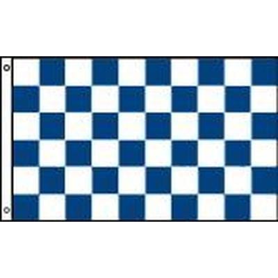 Navy & White Checkered 1.52m x 0.91m (5ftx 3ft) Budget Display Flag