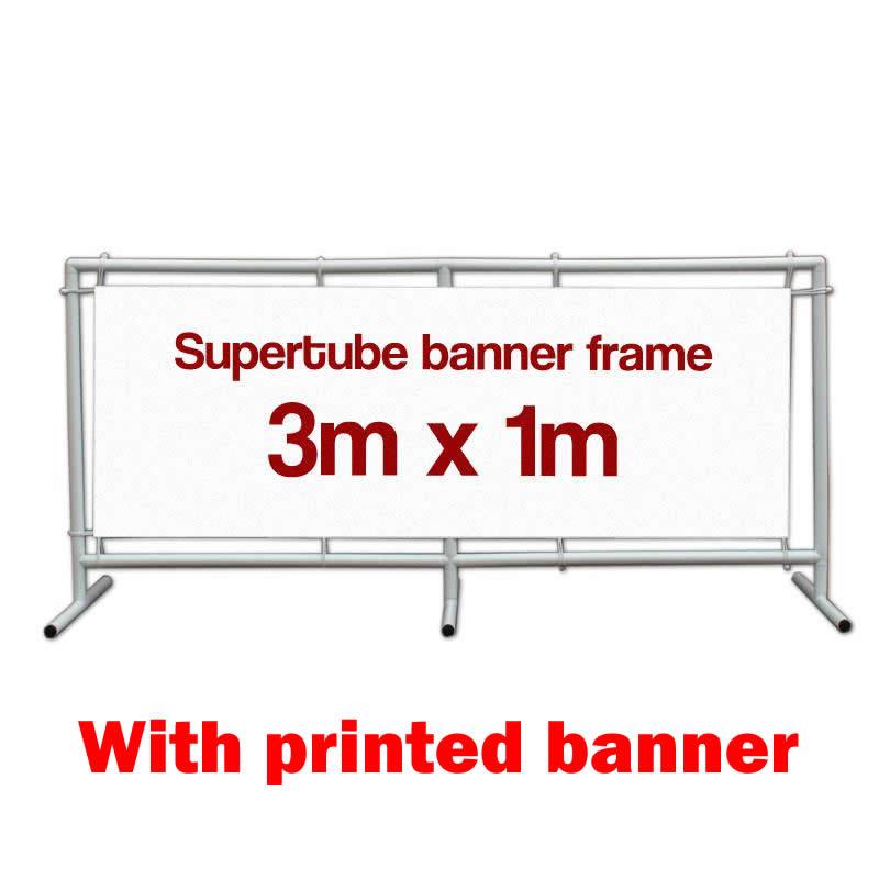 Supertube Banner Frame - 3m x 1m with banner