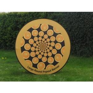 Round pop out banner - 1.2m diameter