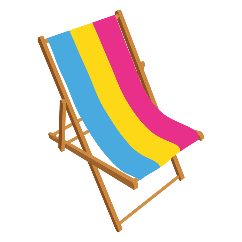 Pansexual Pride Personalised Deckchair