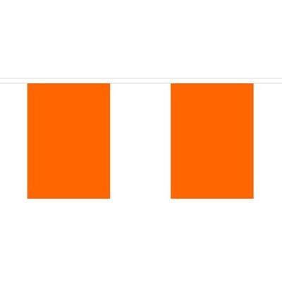 Plain Orange Fabric Bunting