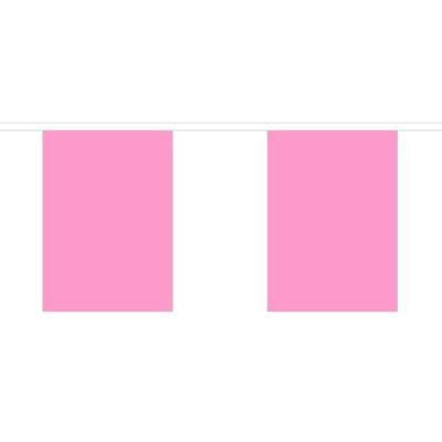 Plain Pink Fabric Bunting