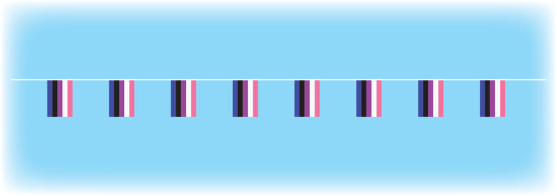 Genderfluid Flag Bunting - 10 metres