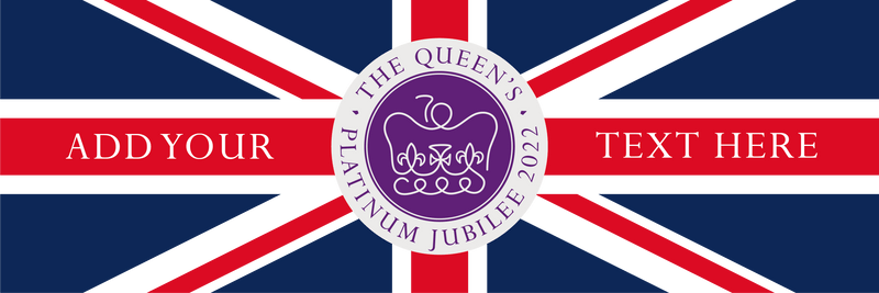 Personalised Banner for The Queen's Platinum Jubilee