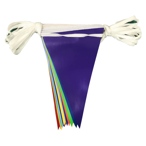 Rainbow PVC Bunting (LGBTQ+ Pride) - 10 metre length