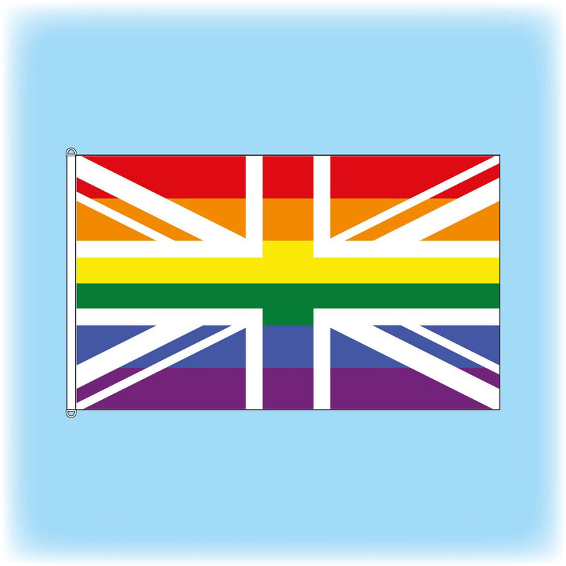 Rainbow pride Union flag