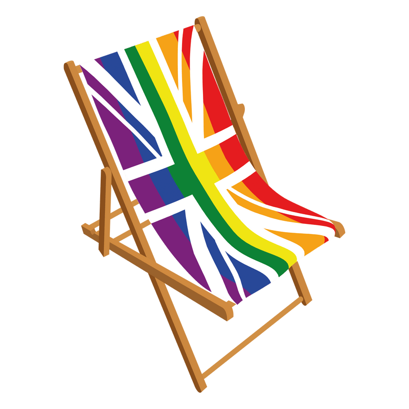 Rainbow Union Pride Deckchair