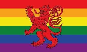 Rainbow Lion Rampant Scotland Flag (LGBTQ+ Pride)
