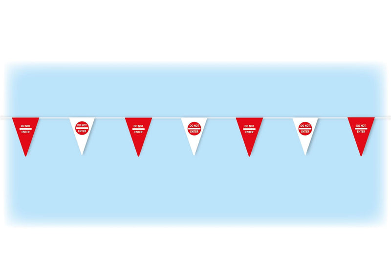 Red safety bunting