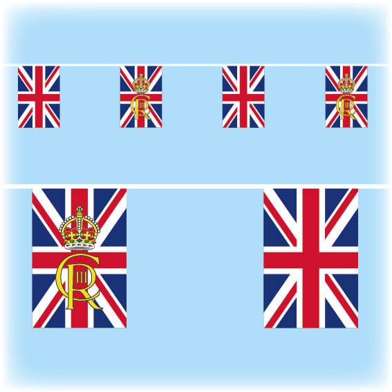 Royal Cypher coronation bunting