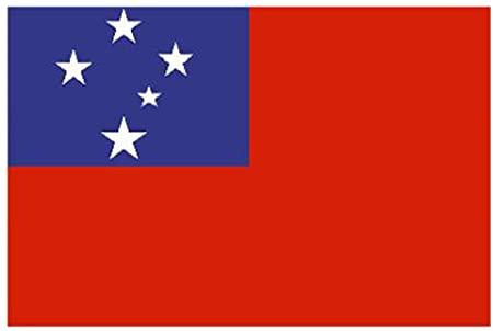 Samoa 2yd (183cm x 91cm) Sewn Flag with rope and toggle