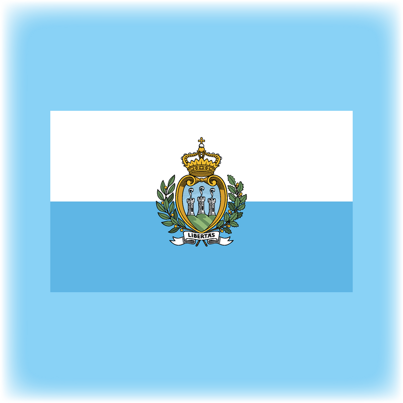 San Marino Printed Flag - 1500 x 900mm