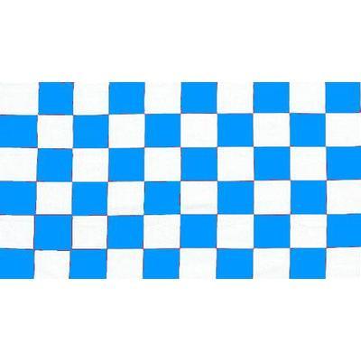 Sky Blue and Check Flag