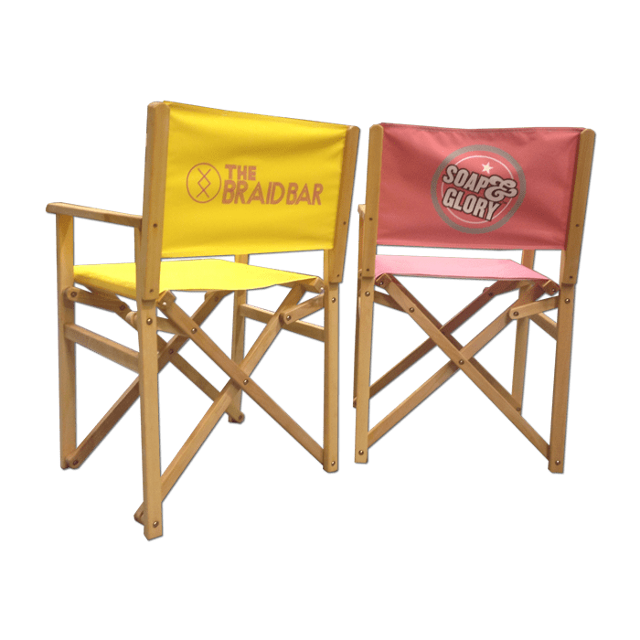 Full colour personalised Directors Chair