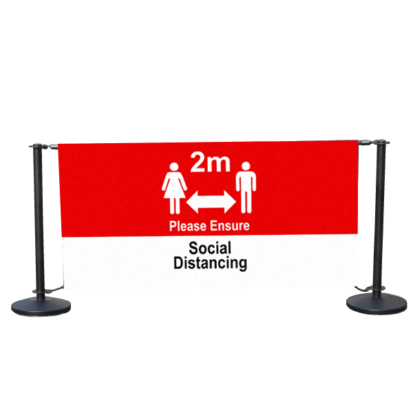 Social Distancing 1200mm Cafe Windbreak barrier