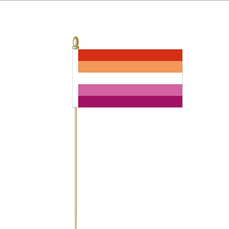 Sunset Lesbian Pride Table Flag – Flags and Flagpoles