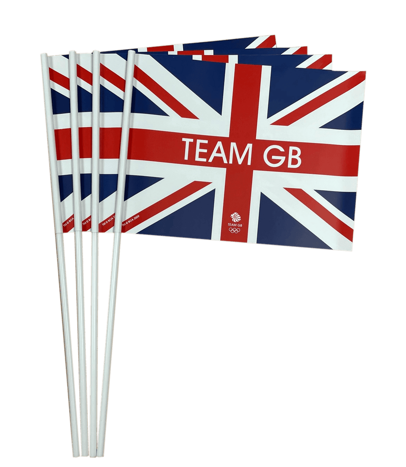 Team GB Paper Handwaving Flags - Pack of 4