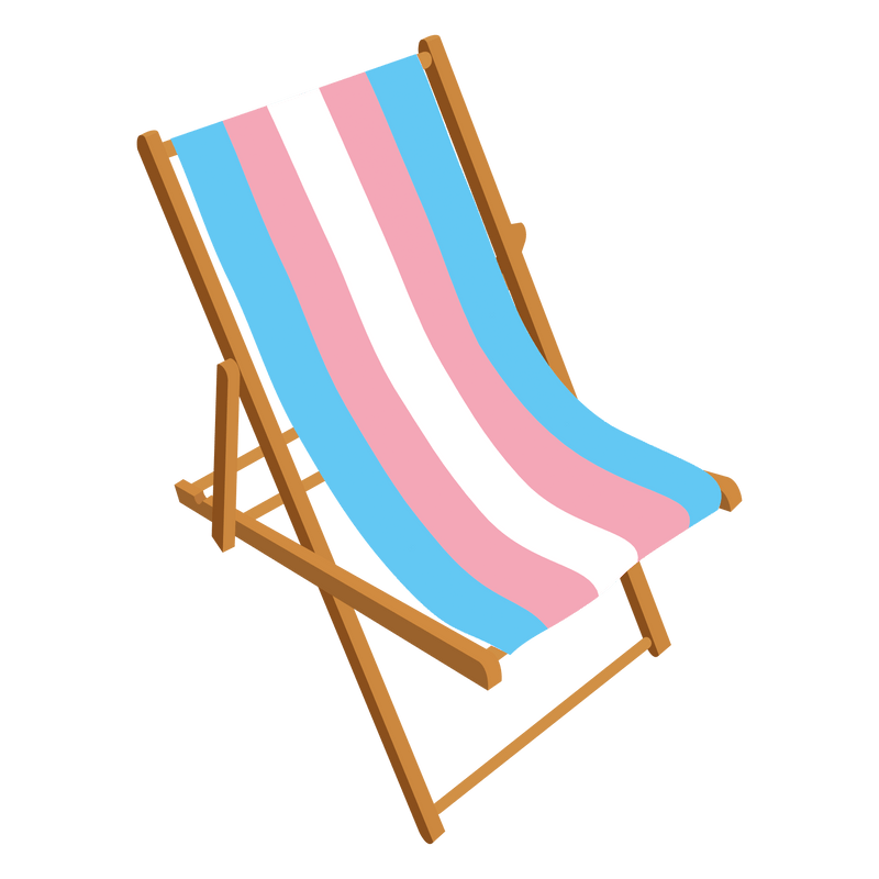 Transgender Personalised Deckchair