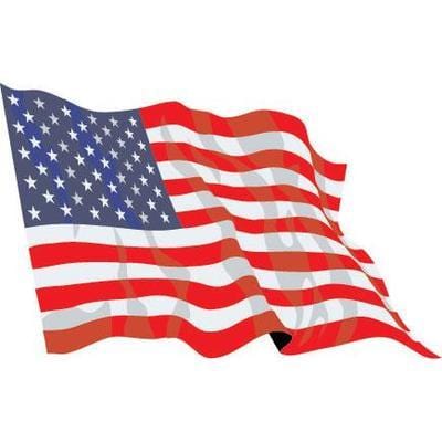 USA Fabric Hand Waving Flags