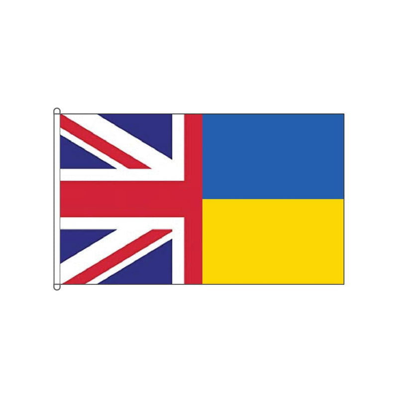 UK and Ukraine Friendship Flag