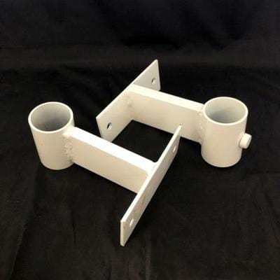Vertical brackets for 60mm flagpole - 2 piece
