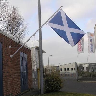 Value wall mounted Flagpoles with Angled brackets
