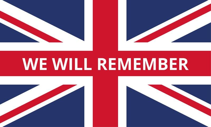 Union We Will Remember Flag 1500 x 900mm (5ft x 3ft)