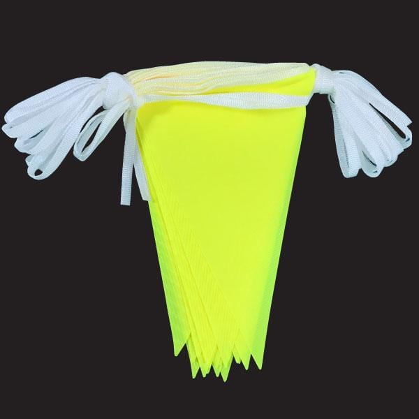 Yellow Hi-Vis Fabric Bunting 10m lengths