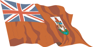 Bermuda 2.5yd (229cm x 114cm) Sewn Flag with Rope & Toggle