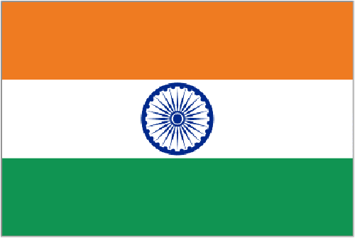 India Fabric Hand Waving Flags