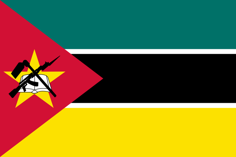 Mozambique Table Flag