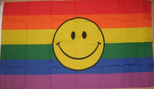 Rainbow Smiley Flag (LGBTQ+ Pride)