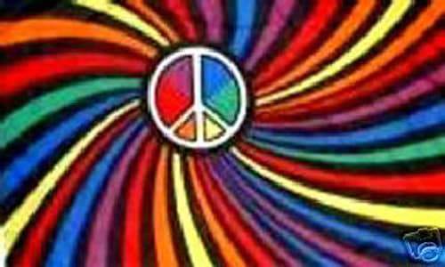 Rainbow Peace Swirl Flag (LGBTQ+ Pride)