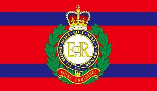 Royal Engineering Corps 1.52m x 0.91m (5ftx 3ft) Budget Display Flag