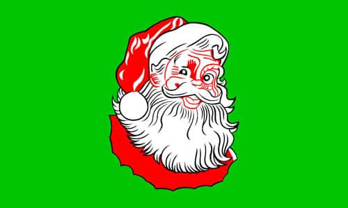 Santa 1.52m x 0.91m (5ftx 3ft) Budget Display Flag