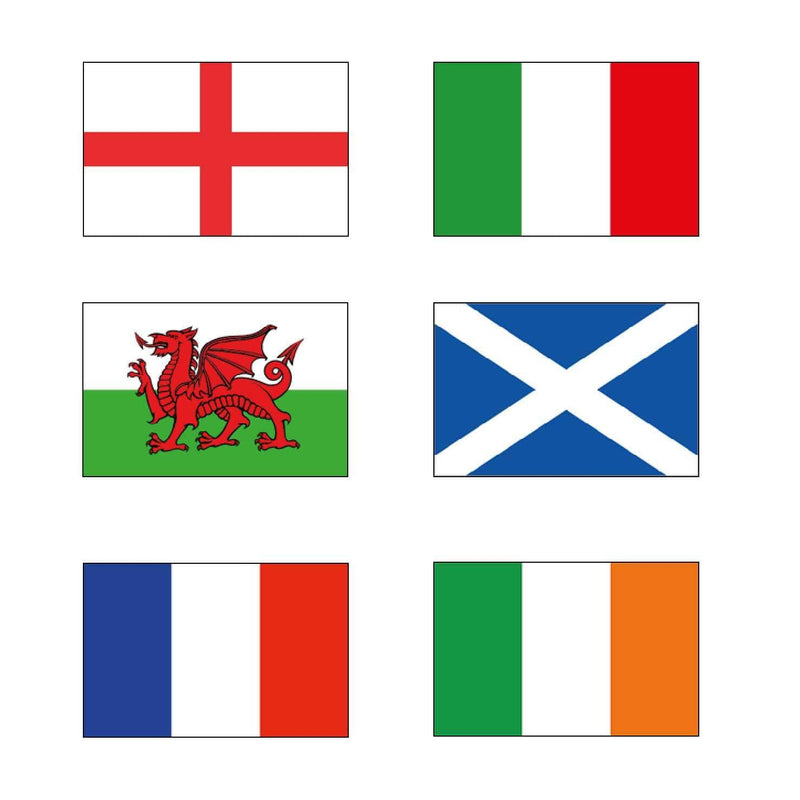 Six nations flags & bunting