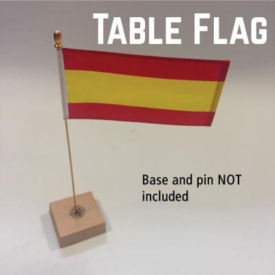 Spain table flag
