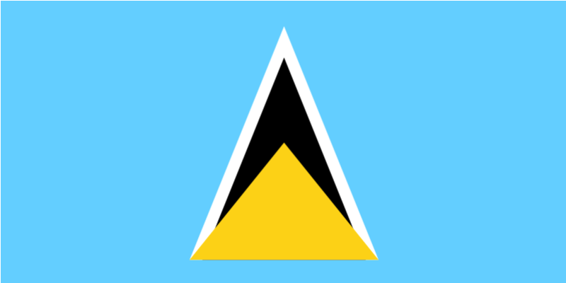 St Lucia flag