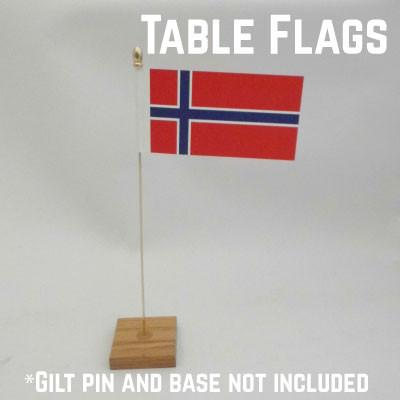 Norway Table Flags