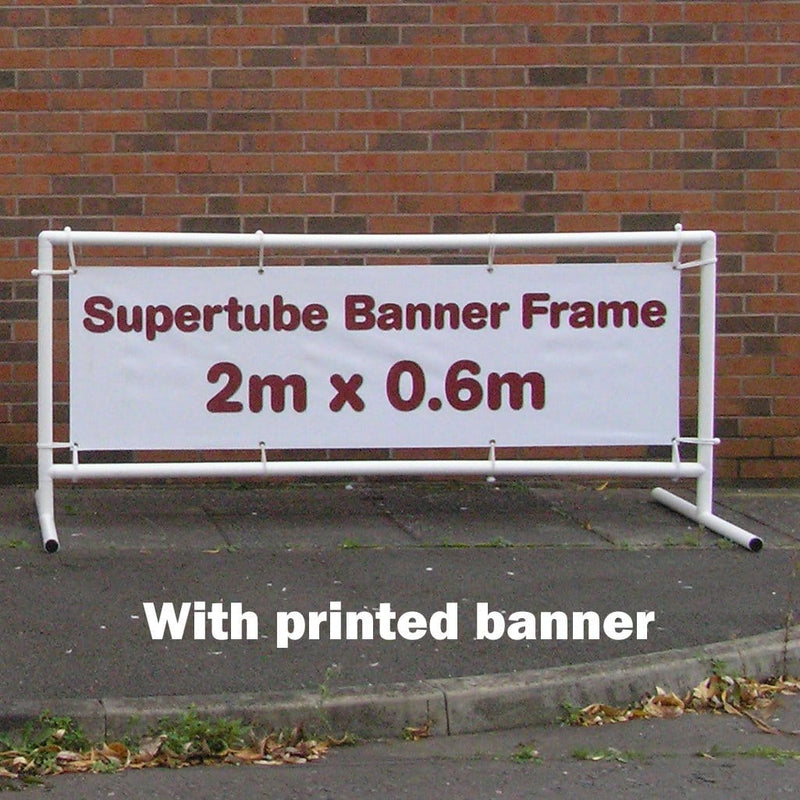 Supertube Banner Frame - 2m x 0.6m with Banner